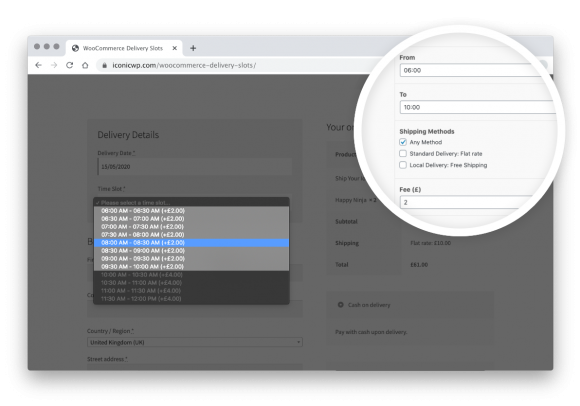 Select a Delivery Date and Time at Checkout Woocommerce