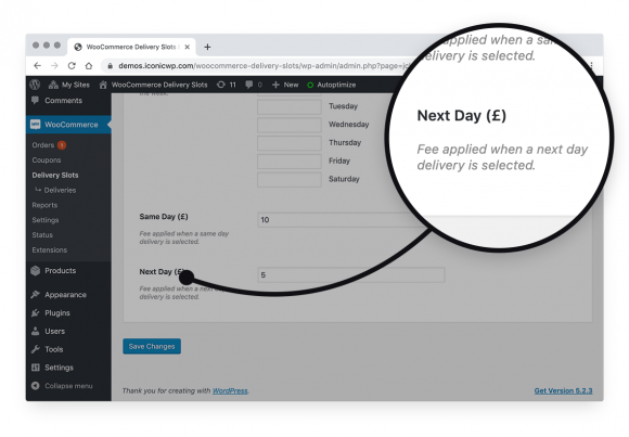 Select a Delivery Date and Time at Checkout Woocommerce