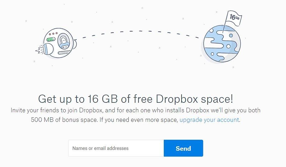 Dropbox: get up to 16GB free by inviting friends